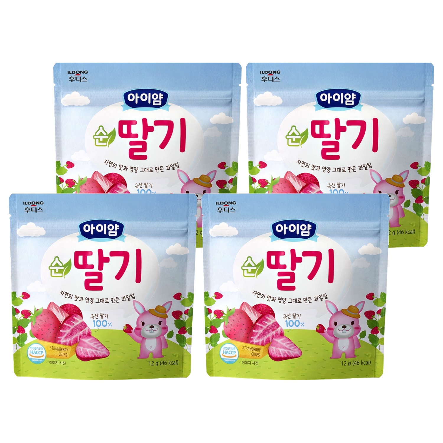 아이얌 과일칩, 12g, 4개