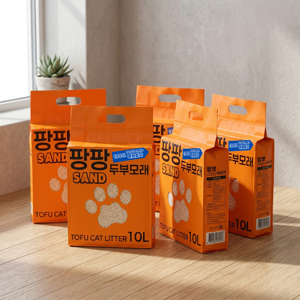 고양이 모래, 두부모래와 벤토나이트 중 어떤 걸 고를까요? 팡팡샌드와 블루펫